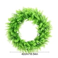 thumbnail image 3 of Eolstice Living Room Home Decoration Simulation Wreath, Garden Door Head Decor, Artificial Greenery Wreath, for Wall, Front Door, Mantel, Year Round Decor(Green), 3 of 6