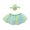 🥝 Green_New#294, variant on Porch Goose Skirt Outfit 23-Inch Lawn Goose Costume Set • Durable Outdoor Garden Decor • Eye-Catching Themed Mesh Clothing + Headwear