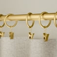thumbnail image 2 of Mainstays Curtain Clip Rings 1" Gold 7 Pack, 2 of 8