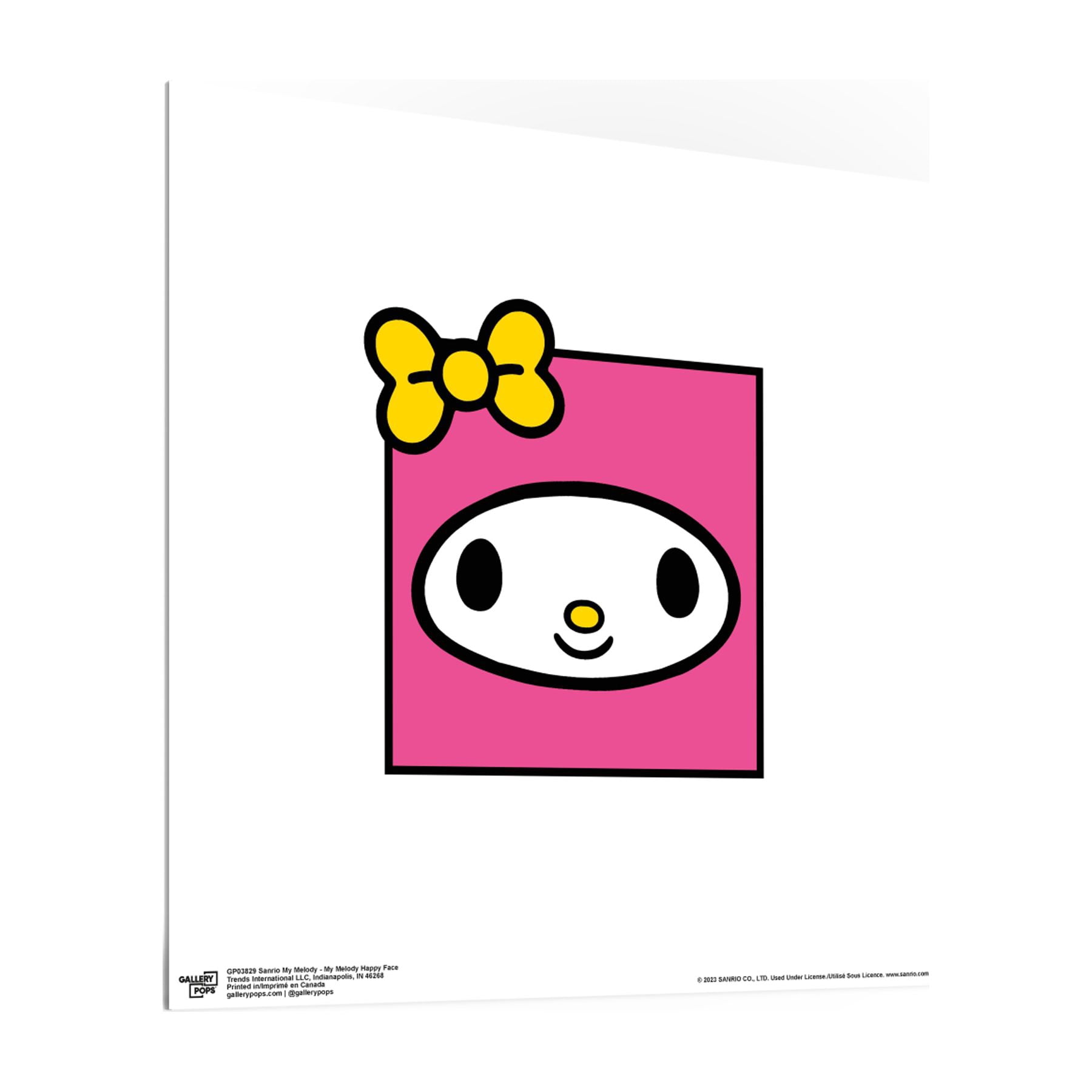 Gallery Pops Sanrio My Melody - My Melody Happy Face Wall Art