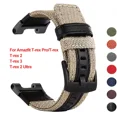 thumbnail image 2 of New Nylon Strap for Amazfit T-rex 2 3 Ultra Watch Band Sport Bracelet for Amazfit Trex Pro T Rex Tyrannosaurus Smartwatch Belt Brown T-Rex 2, 2 of 6