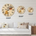 thumbnail image 4 of Designart 'Abstract Shapes Botanical Minimalist Leaf' Modern Wood Wall Clock, 4 of 5