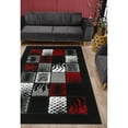 thumbnail image 3 of Rectangle Rita Black Shag 2 ft. x 3 ft. Scatter Area Rug for Entryway, Living Room, Dinning Room, etc., 3 of 7