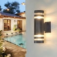 thumbnail image 7 of Modern Outdoor Wall Light | Rustproof Engineering Plastic Porch Fixture | IP65 Waterproof LED Wall Mount | Black Exterior Lighting for Home, 7 of 7