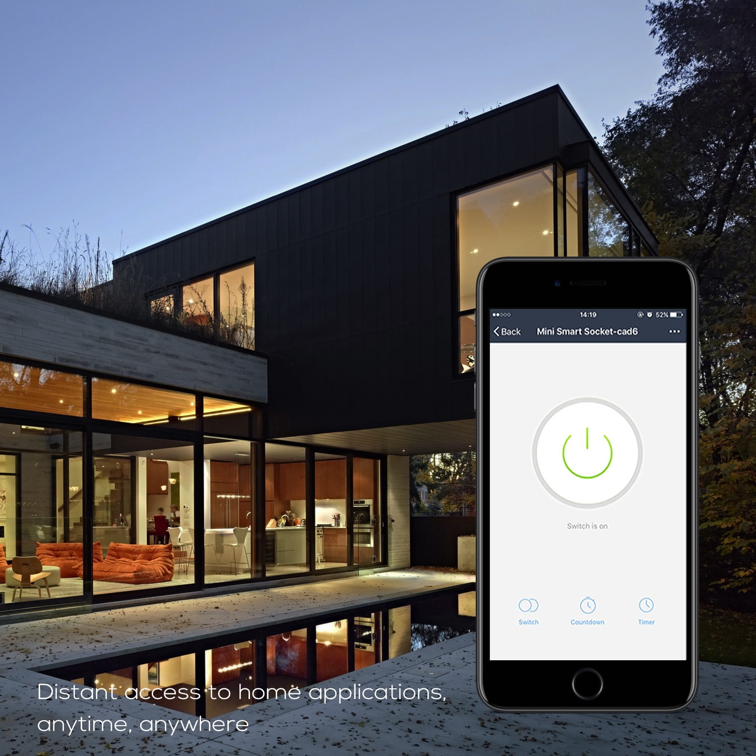 Wi-Fi Accessible Smart Power Strip, 3 AC Outlets & 2 USB Charging Ports, Surge Protected, 3 AC Outlets & 2 USB Ports, Wireless Distance APP Control, Works with Amazon Alexa, No Hub Needed