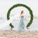 thumbnail image 5 of Xiao Hua Juego de 24 piezas de corona de flores artificiales de simulación de hojas de hiedra, planta colgante verde, vid, pared de boda, decoración de sala de fiestas, 5 of 5