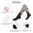 thumbnail image 5 of Lsque Sky Sunset Bronze Dragon Pattern Sport Compression Socks for Men & Women 15-20 mmHg Knee High Nurse Pregnant Running Medical and Travel Athletic, 5 of 6