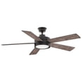 thumbnail image 2 of Home Decorators Collection Baxtan 56-Inch Matte Black Ceiling Fan with LED Light & Remote Control, 2 of 7