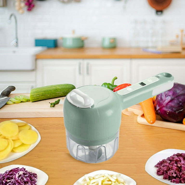 4 in 1 Portable Wireless Electric Vegetable Cutter Set, Wireless