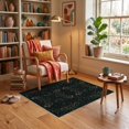thumbnail image 3 of ODIKA 3'x5' Ultra-Soft Throw Mat, Vintage Serpent Vines Motifs Border Coils Snake Gothic Botanical Playful None Washable, Bare feet friendly, Easy Care Indoor rug for Bedside, Vanity, 3 of 7