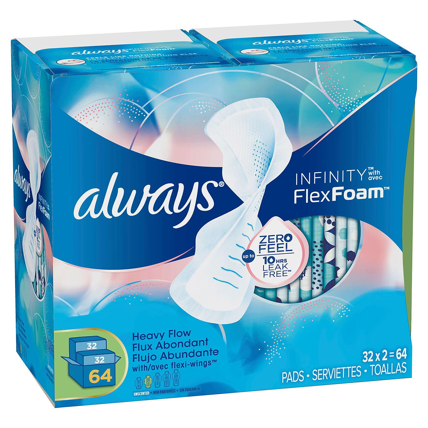 Always Infinity Pads, Super (64 ct.) Walmart Canada