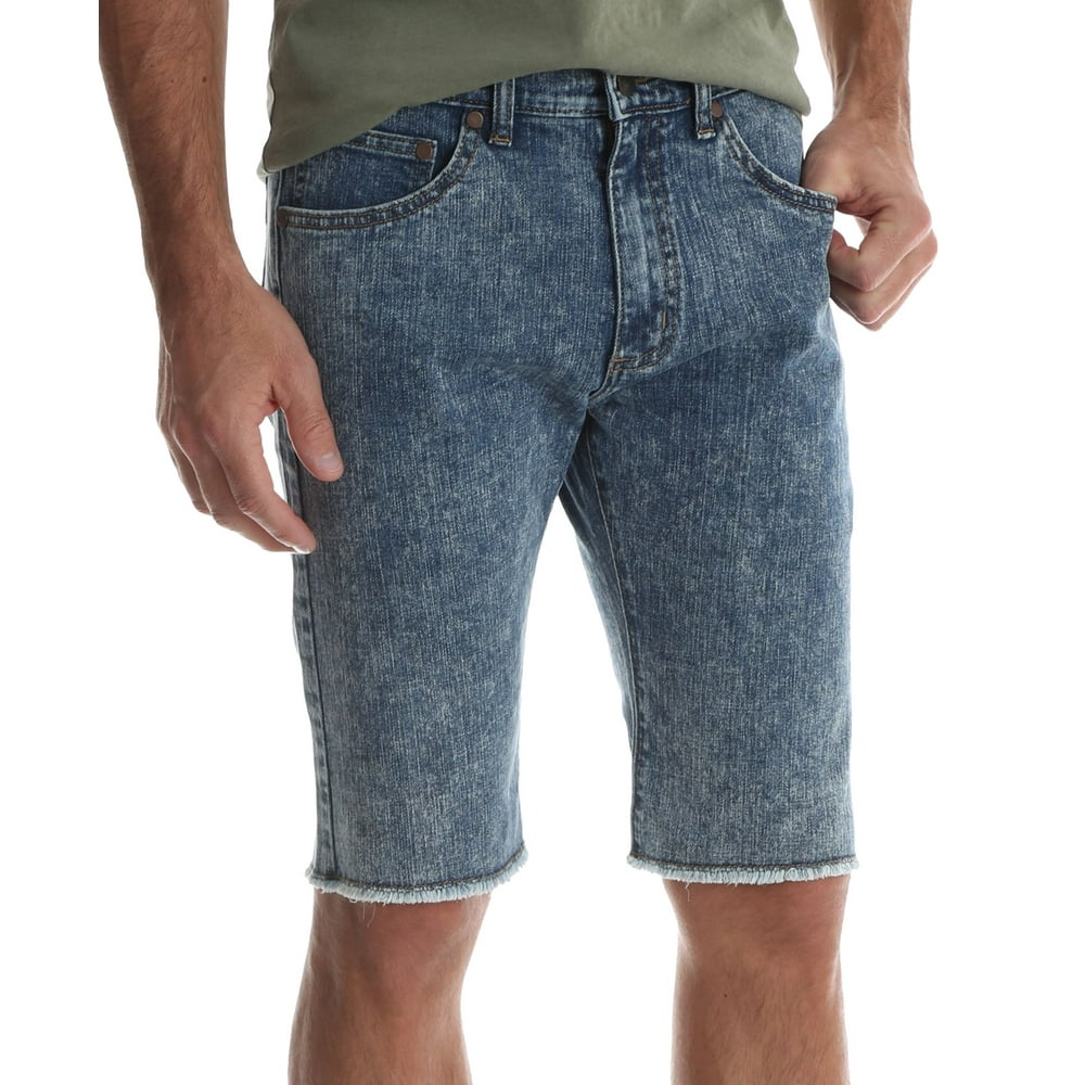 Wrangler Shorts - Acid Mens Frayed Slim Fit Denim Shorts 32 - Walmart ...