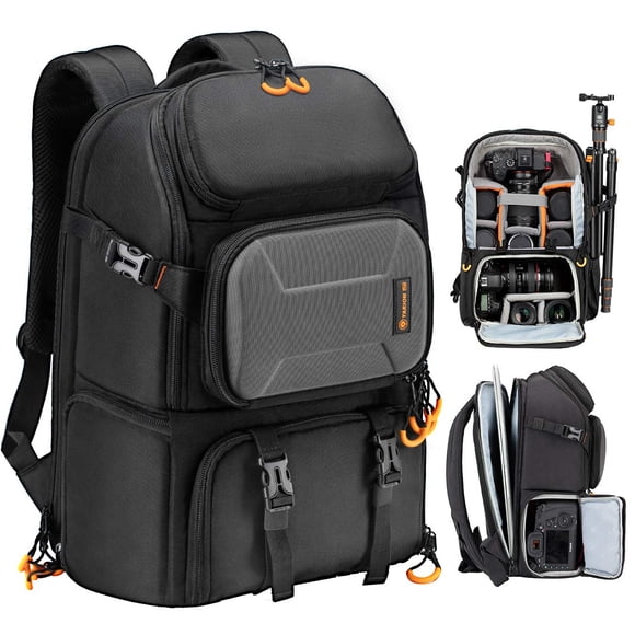TARION Pro Camera Backpack Large Camera Bag with Laptop Compartment Tripod Holder Waterproof Raincover Outdoor Photography Hiking Travel Professional DSLR