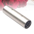 thumbnail image 2 of MasteelfCA 5 Pin XLR Male to Male Plug Jack Connector for Camera DMX Signal Light (Silver), 2 of 7