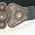 thumbnail image 3 of Wide Belts For Women Stretch Vintage Dress Decorative Belt Woman Elastic Belt Simple Waist Bohemian Elastic Ladies Coat, 3 of 18
