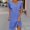 Purple, variant on Elvqul Dress for Women Pullover Mini Dresses Summer Navy Short Sleeve Crew Neck Plain Womens A-Line Dresses Holiday