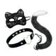 thumbnail image 4 of Conjunto de collar y cola con orejas de gato Yinane disfraz de animal decorativo Negro, 4 of 6