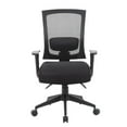 thumbnail image 2 of Boss Office Mesh Back 3 Paddle Fabric Upholstered Task Chair in Black, 2 of 6