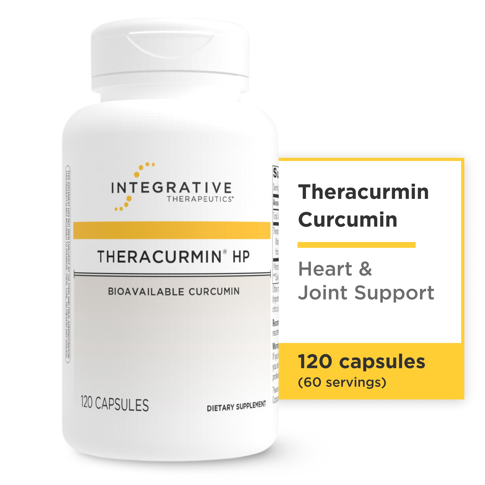 Integrative Therapeutics Theracurmin HP, Heart & Joint Support,* 120 Count (60 Servings)