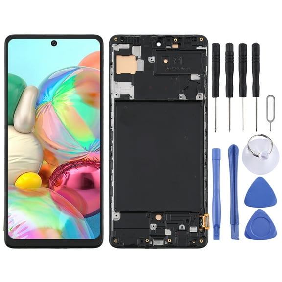 TFT Material LCD Screen and Digitizer Full Assembly With Frame (Not Supporting Fingerprint for A71