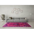 thumbnail image 3 of Ahgly Company Indoor Square Persian Pink Traditional Area Rugs, 7' Square, 3 of 4