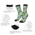 thumbnail image 3 of Rocae Retro Flying Butterflies for Girls Boys Crew Socks,Children's Socks, Kids Socks, Toddler Socks: Daily Wear with Kids School Uniform, 3 of 5