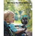 thumbnail image 6 of Portable Clip On Fan, USB Rechargeable  Fan with LED Display, 3 Speed 360° Rotate for Travel Camping  Gym, 6 of 6