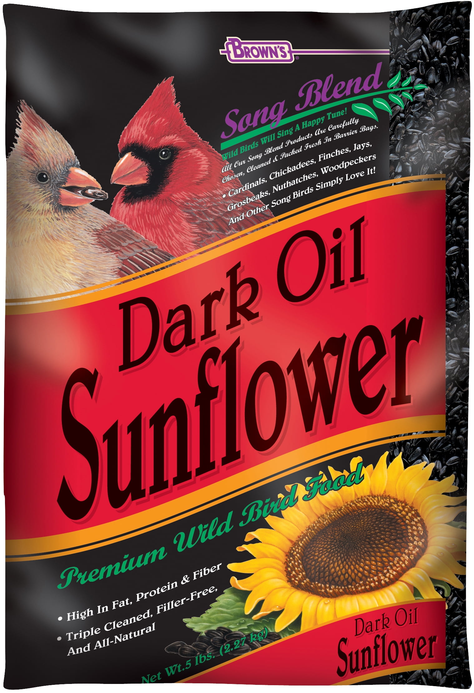 Song Blend Dark Oil Sunflower Seeds, 5 lb.