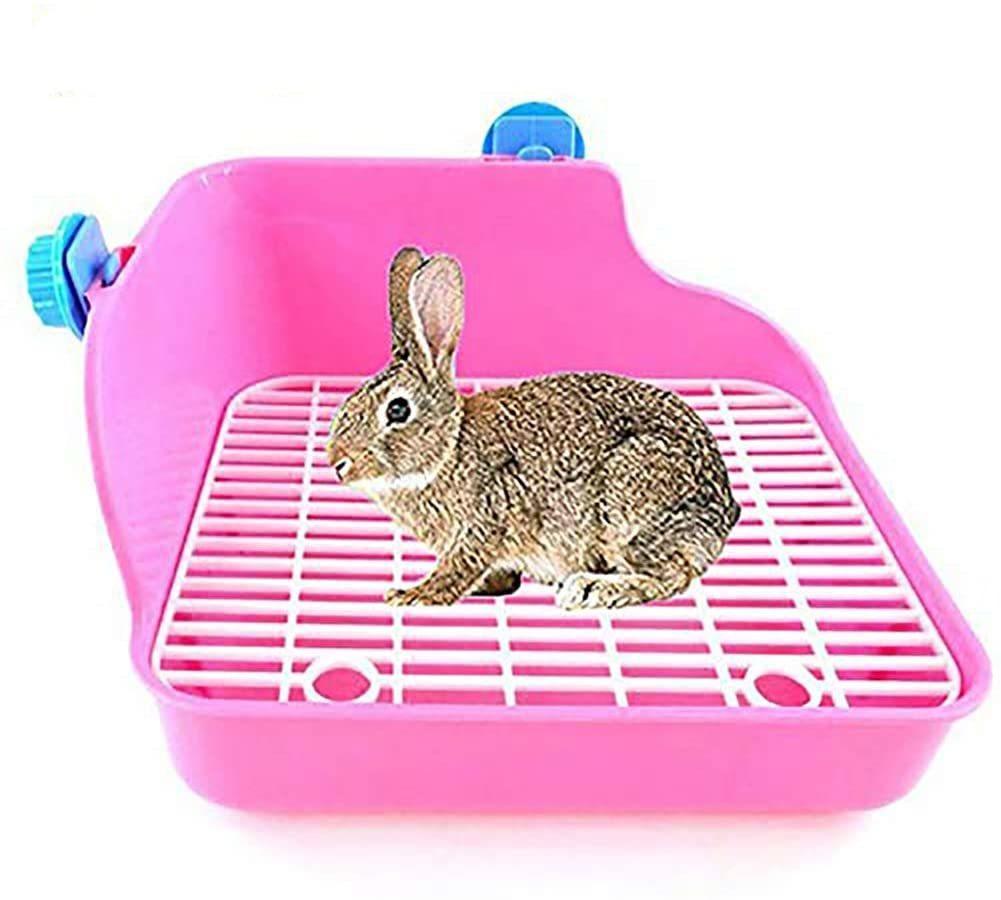 Rabbit Litter Box Pet Corner Litter Box Cage Potty Trainer