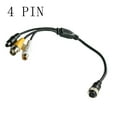 thumbnail image 2 of Câble Cctv 4 Broches Aviation vers Bnc Rca avec Vidéo, Audio et Alimentation Dc pour Caméra, 2 of 5