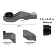 thumbnail image 4 of SereneDrains Side Outlet Discharge Converter 1.5" to 2" with Stainless Steel Linear Shower Drain Low Profile Assembly Reducer PVC Base Pipe Fitting P Trap, 4 of 16