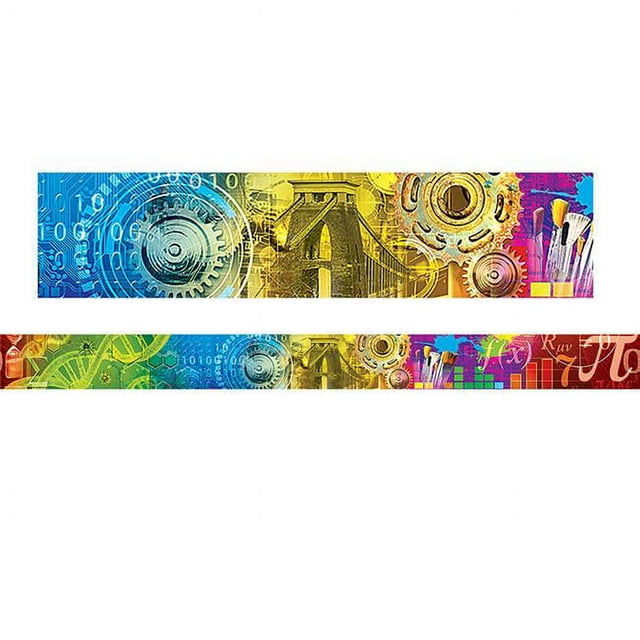 Teacher Created Resources TCR8811-6 Steam Straight Border Trim - Pack of 6
