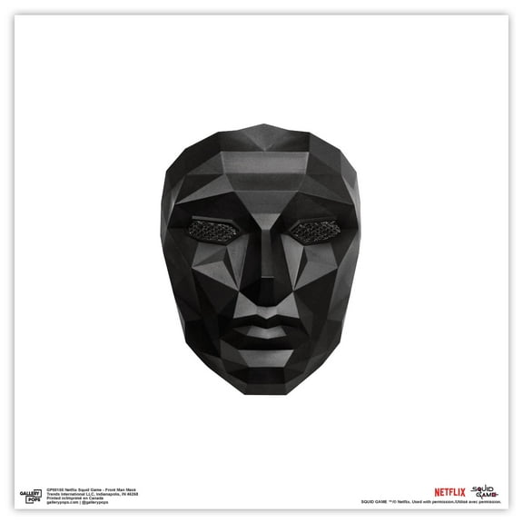 Gallery Pops Netflix Squid Game - Front Man Mask Wall Art, Unframed Version, 12" x 12"