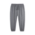 thumbnail image 5 of NOEGOEU Boys Sweatpants Soft Drawstring Joggers with Elastic Waist Pockets Relaxed Tapered Design (Grey,11-12 Years), 5 of 6