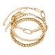 thumbnail image 1 of 3 unids/set anillo pulsera cadena pulsera mujer pulsera moda encanto pulsera oro tobillera, 1 of 5