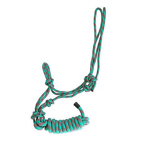 Gatsby Two-Tone Cowboy Halter w/Lead Turquoise/Red