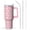 Pink-14, variant on Halloween Design 40oz Tumbler w/Handle - Ghosts/Pumpkins Double Wall Insulated Stainless Steel Cup, Leakproof Lid, Gift Ready