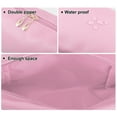 thumbnail image 3 of Unique Bargains Floral Makeup Bag Zipper Flower Cosmetic Pouch Pink, 3 of 7