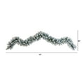 thumbnail image 3 of Nearly Natural Christmas Flocked White Prelit LED Battery Operated Garland, 108" (White), 3 of 6