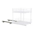 15 in. 2Shelf White Pantry Organizer with SlideOut Drawers