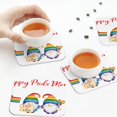 thumbnail image 5 of Kdxio Lgbt Gnome Funny Coasters,4 Pcs Leather Coasters,Housewarming Gifts,Protect Furniture from Water Marks Scratch and Damage, 5 of 6