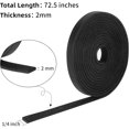 thumbnail image 3 of 1/4 Inch Wide Flat Leather Strips for Crafts, Full Grain Leather Strap Cord String for Crafts, Tooling (2mm Thick 72.5 Inches Long Black), 3 of 11