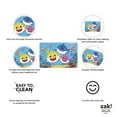 Zak Designs Pinkfong Reusable BPA Free Kids Plastic Placemat, Baby