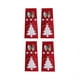 thumbnail image 5 of Inteprter 4 unids/set bolsa de vajilla de árbol de Navidad paquete de almacenamiento de cubiertos decoración organizador de palillos tenedor Kits de decoración para fiestas Rojo, 5 of 6