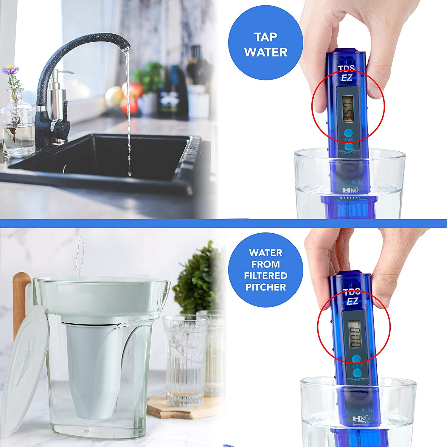 Nakii Water Filter Pitcher - Long Lasting Supreme Fast Filtration Purification Technology, Removes Chlorine, Fluoride Clean Tasting Water, Certified, - image 2 of 6