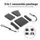 thumbnail image 3 of 1 juego de funda de agarre de mano 5 en 1 para mando Joy-Con de Nintendo Switch Tecnología de tratamiento de superficie de alta tecnología Fuerte, 3 of 5