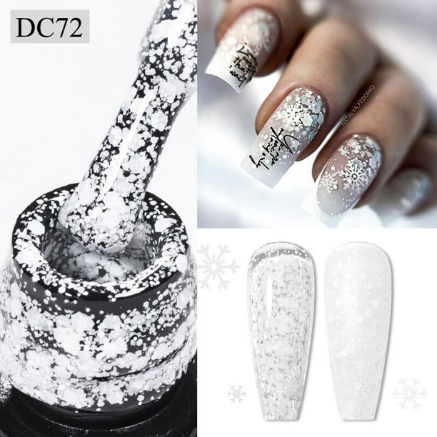 Mtssii-esmalte de uñas de Gel con purpurina holográfica, lentejuelas brillantes de Color Primavera, barniz UV Soak Off LED, decoración artística de uñas, 6ml