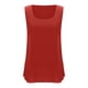 thumbnail image 5 of TaTaai Linen Style Double Layer Top, Women's Sleeveless Strappy Design, Solid Color Casual T-Shirt for Warm Weather Gift, 5 of 8