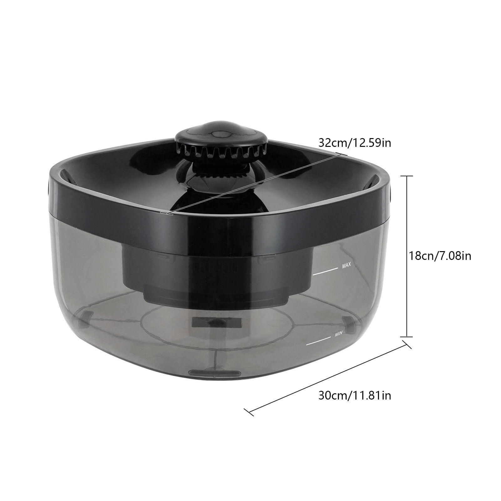 Modern Cat Water Fountain Pet Water Fountain Cat Drinking Fountain Black 7L Stainless Steel Pet Water Fountain for Cats Dogs with Motion Sensor