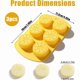 thumbnail image 4 of Paquete de 3 moldes for hornear de silicona con forma de limón 3D: moldes for hornear reutilizables antiadherentes, adecuados for hacer chocolate, gelatina, pasteles y otros postres, 4 of 4